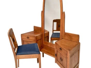 Art Deco Amsterdamse School Dressing Table or Vanity by J.J. Zijfers, 1920s